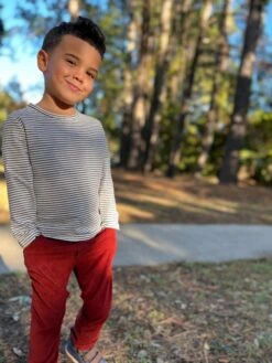 ALCOA White With Black Stripes Tee 8 ALCOA White With Black Stripes Tee -Me & Henry IMG 0989