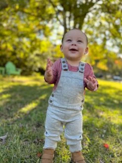 JELLICO Grey Wool Woven Overalls -Me & Henry IMG 1344