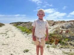 NEWPORT Oatmeal Floral Woven Shirt -Me & Henry IMG 18002