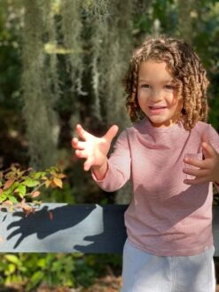 AIKEN Burgundy Striped Raglan Tee -Me & Henry IMG 1892