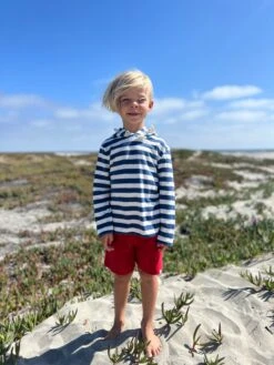 SEABERRY Navy/Cream Hooded Top -Me & Henry IMG 2308