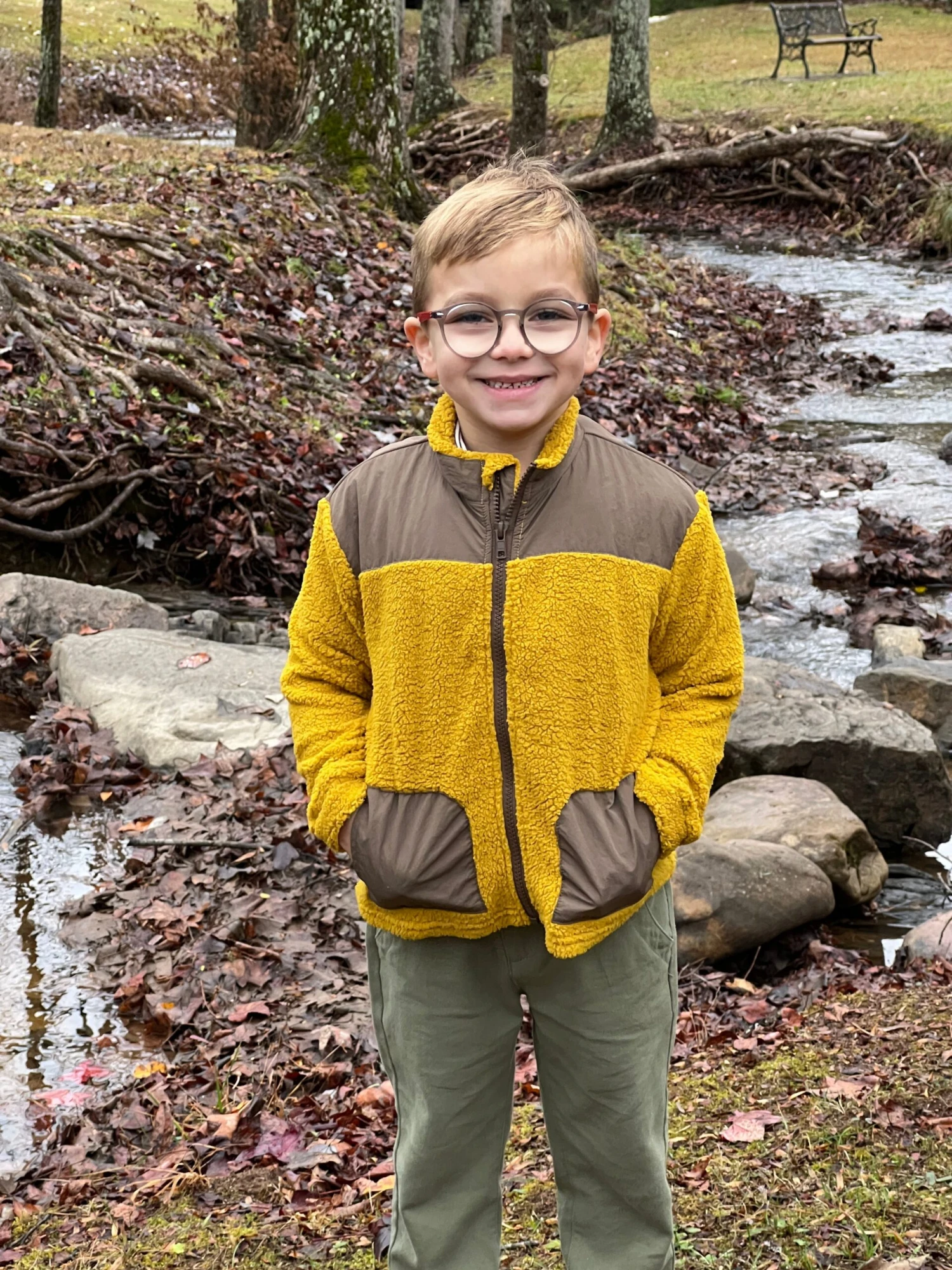 HUSKY Gold/brown Sherpa Jacket 2 HUSKY Gold/brown Sherpa Jacket - Image 2