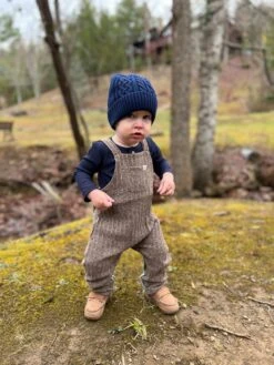 GLEASON Beige Knit Jersey Overalls -Me & Henry IMG 3524