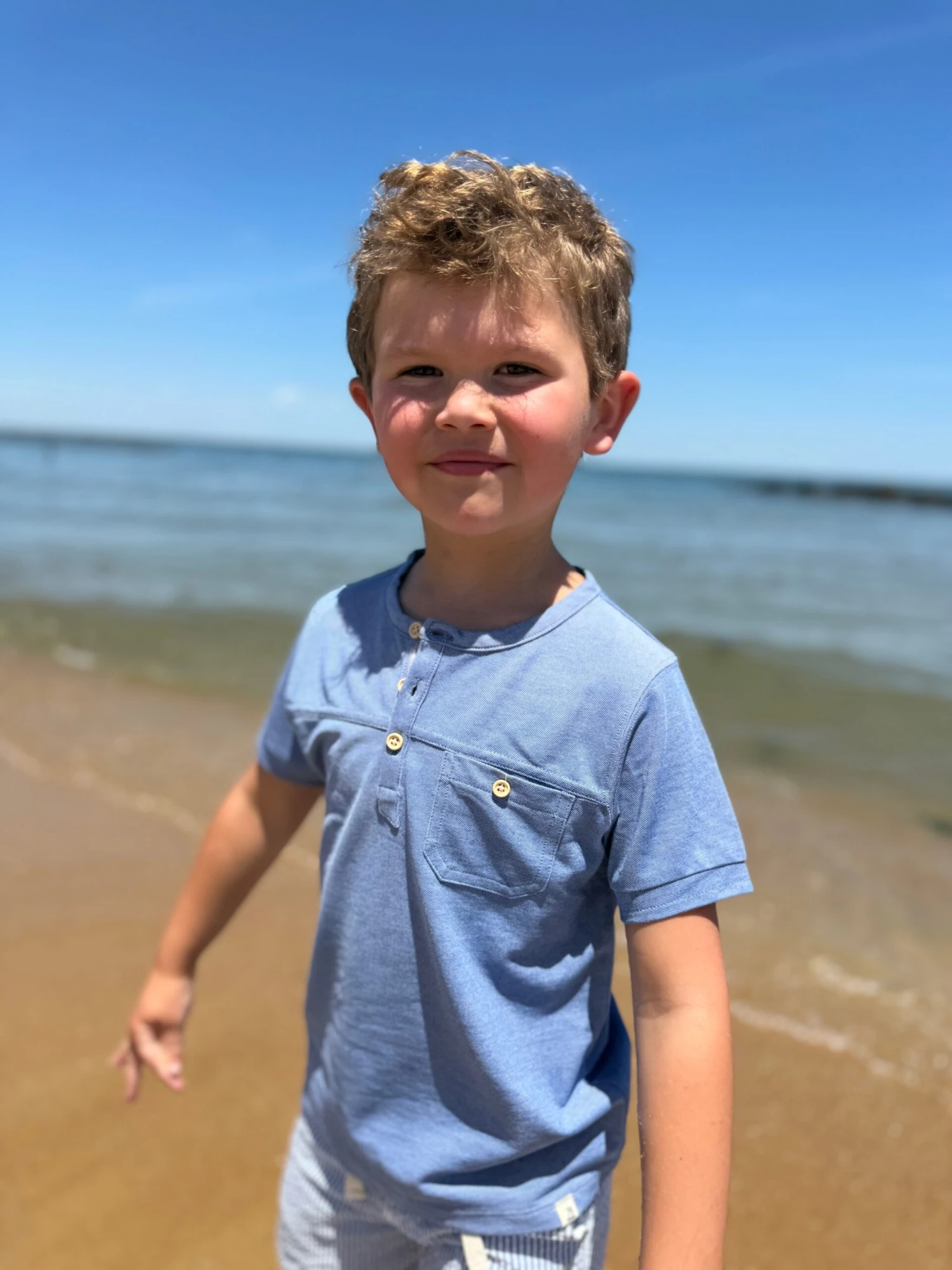 BOARDWALK Royal Pique Henley Tee 3 BOARDWALK Royal Pique Henley Tee - Image 3