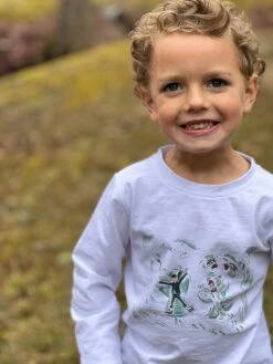 HENRY 10th Collection Print Tee With Snow Angels -Me & Henry IMG 3723