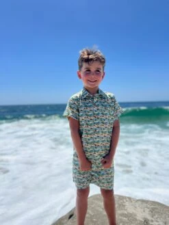 MAUI Blue Islands Printed Shirt -Me & Henry IMG 40902