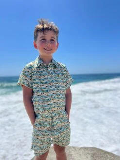 MAUI Blue Islands Printed Shirt -Me & Henry IMG 4098