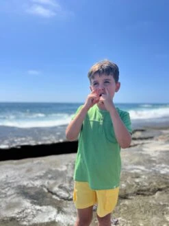 BOARDWALK Green Pique Henley Tee 8 BOARDWALK Green Pique Henley Tee -Me & Henry IMG 4617