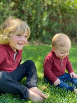 SPENCER Wine Pique Polo -Me & Henry IMG 4987