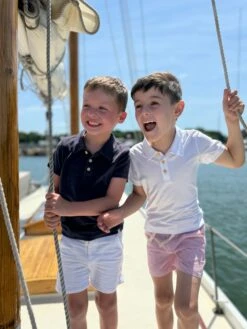 SHIPPING White Pique Polo -Me & Henry IMG 5035 1