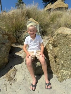 SHIPPING White Pique Polo -Me & Henry IMG 5275