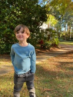 ALCOA Blue Striped Tee -Me & Henry IMG 5395