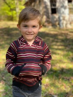 OAKDALE Multi Stripe Hooded Top -Me & Henry IMG 6248