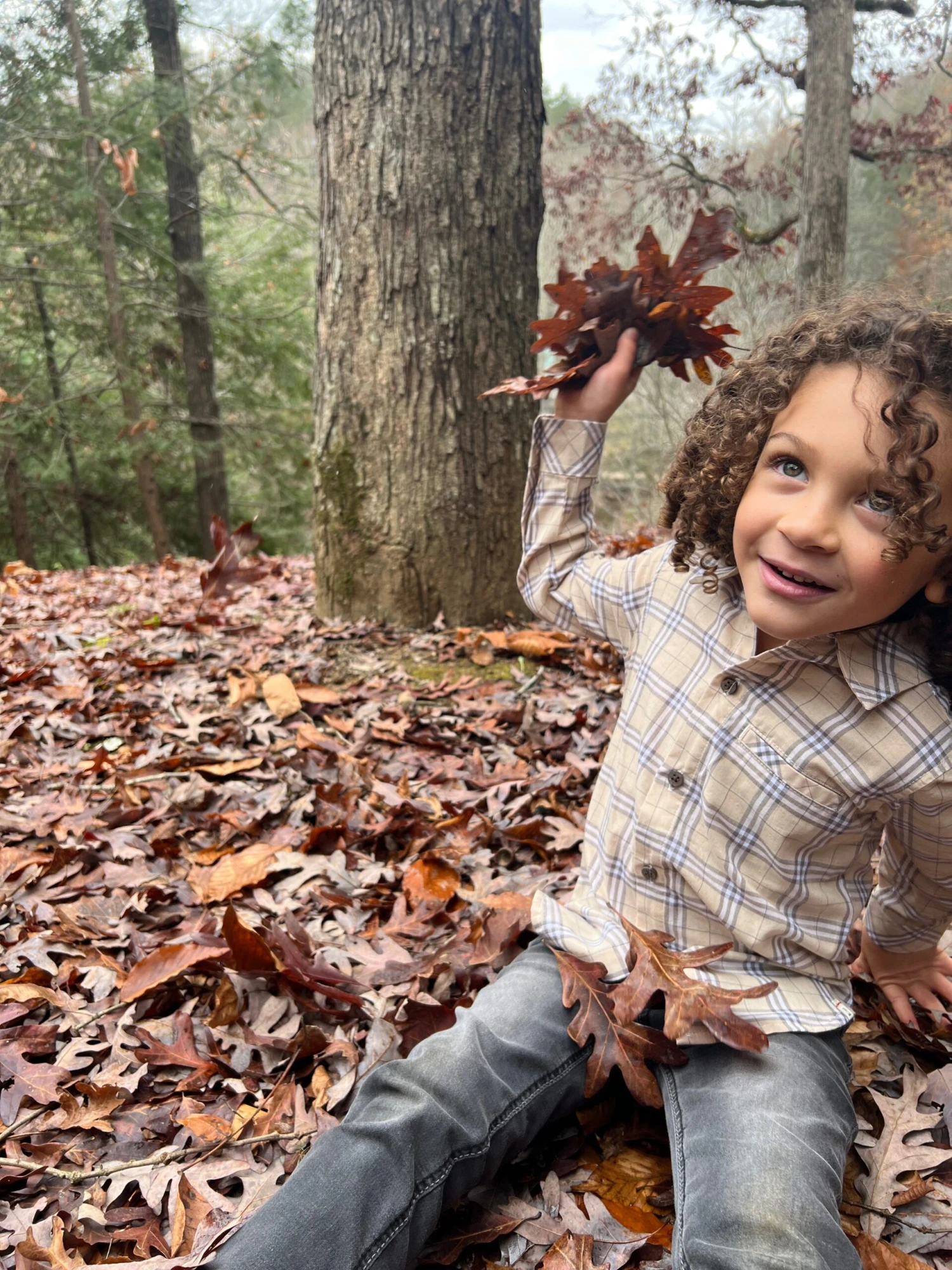 ATWOOD Tan Plaid Woven Shirt 3 ATWOOD Tan Plaid Woven Shirt - Image 3