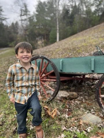 ATWOOD Tan/Brown/Blue Plaid Woven Shirt 2 ATWOOD Tan/Brown/Blue Plaid Woven Shirt - Image 2
