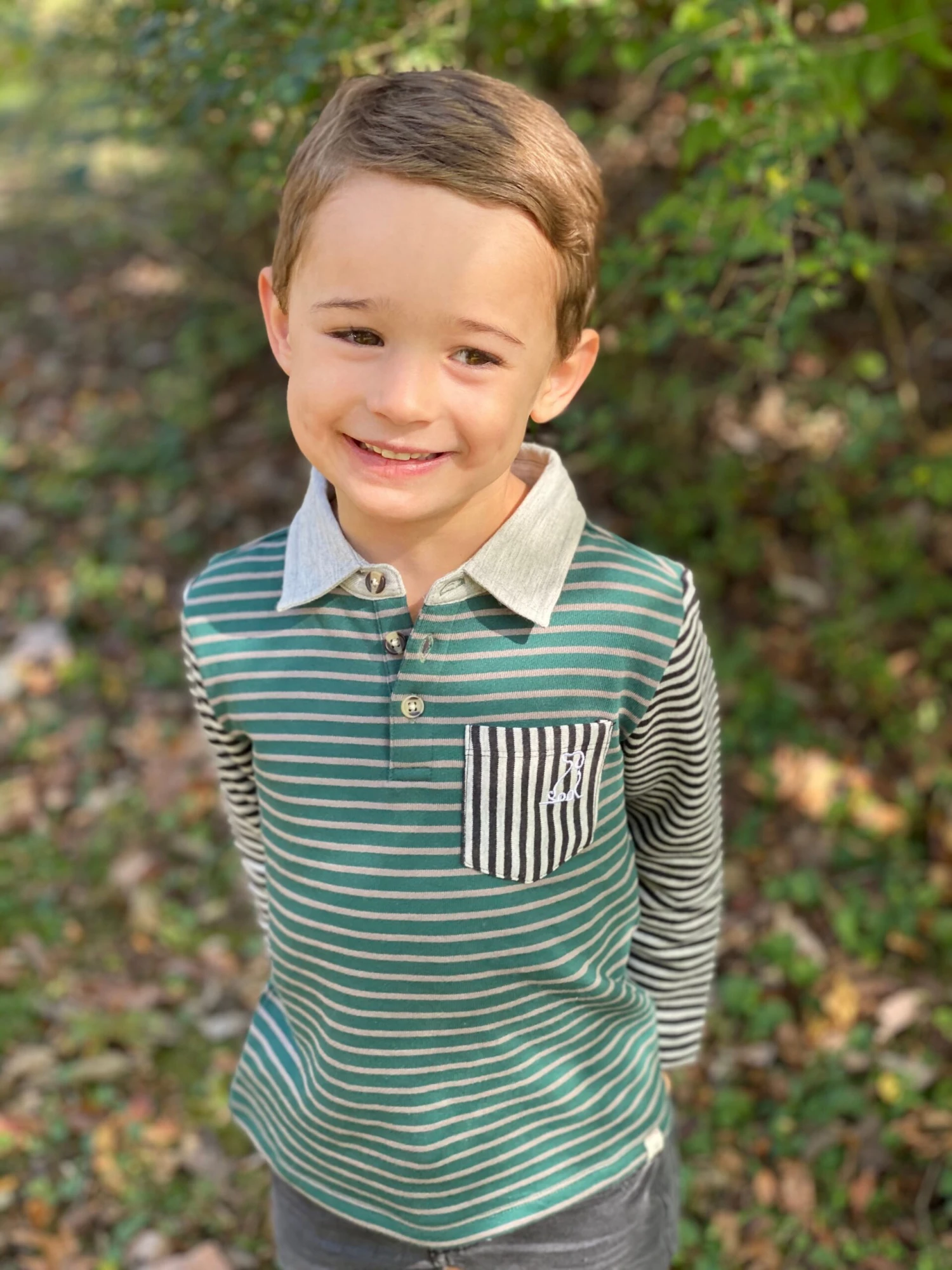 TRENTON Green/Grey Stripe Rugby 2 TRENTON Green/Grey Stripe Rugby - Image 2