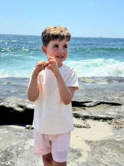 CREW Red/White Stripe Shorts -Me & Henry IMG 8349