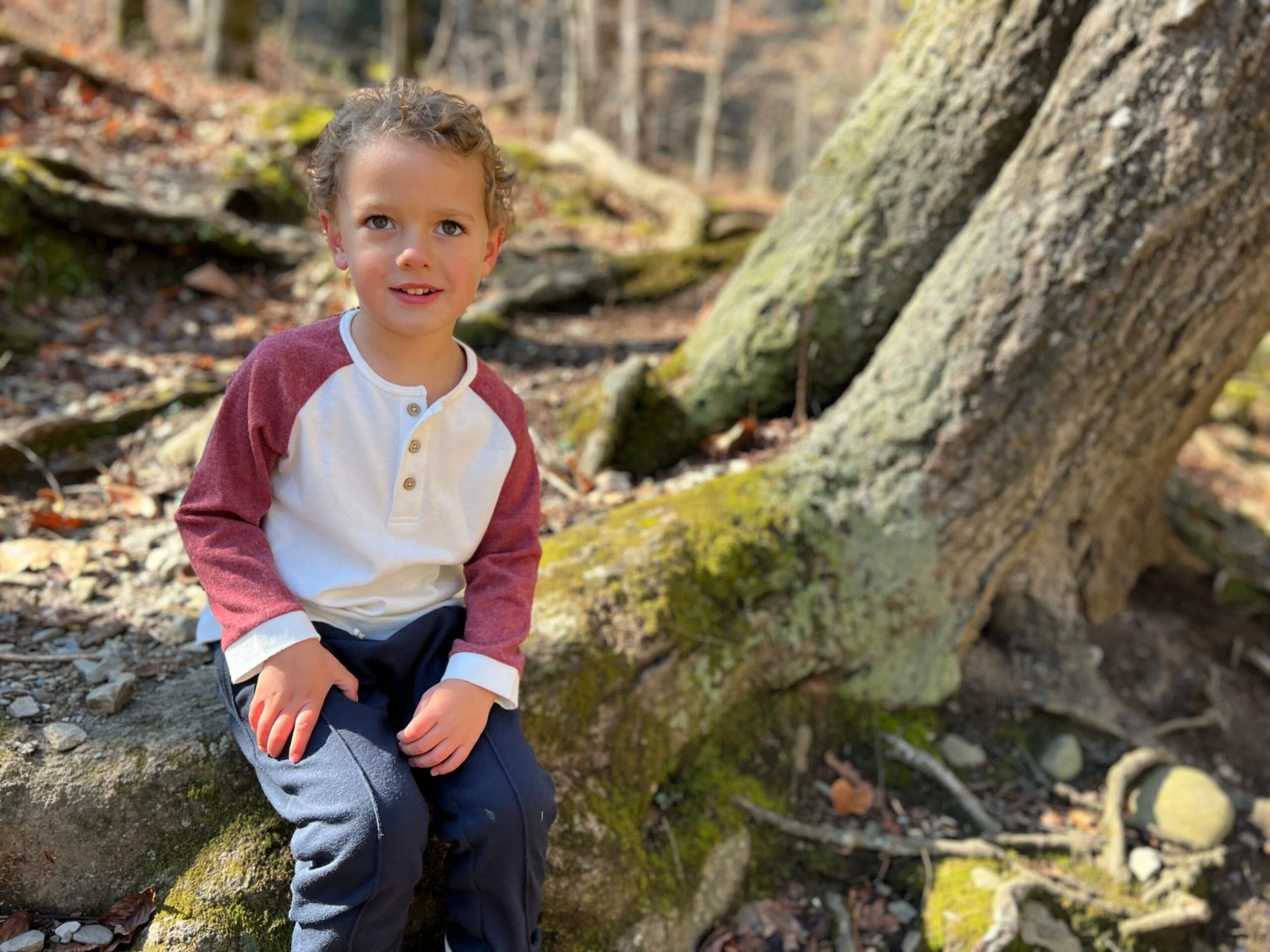 LUGOFF White With Burgundy Arms Raglan Tee 3 LUGOFF White With Burgundy Arms Raglan Tee - Image 3