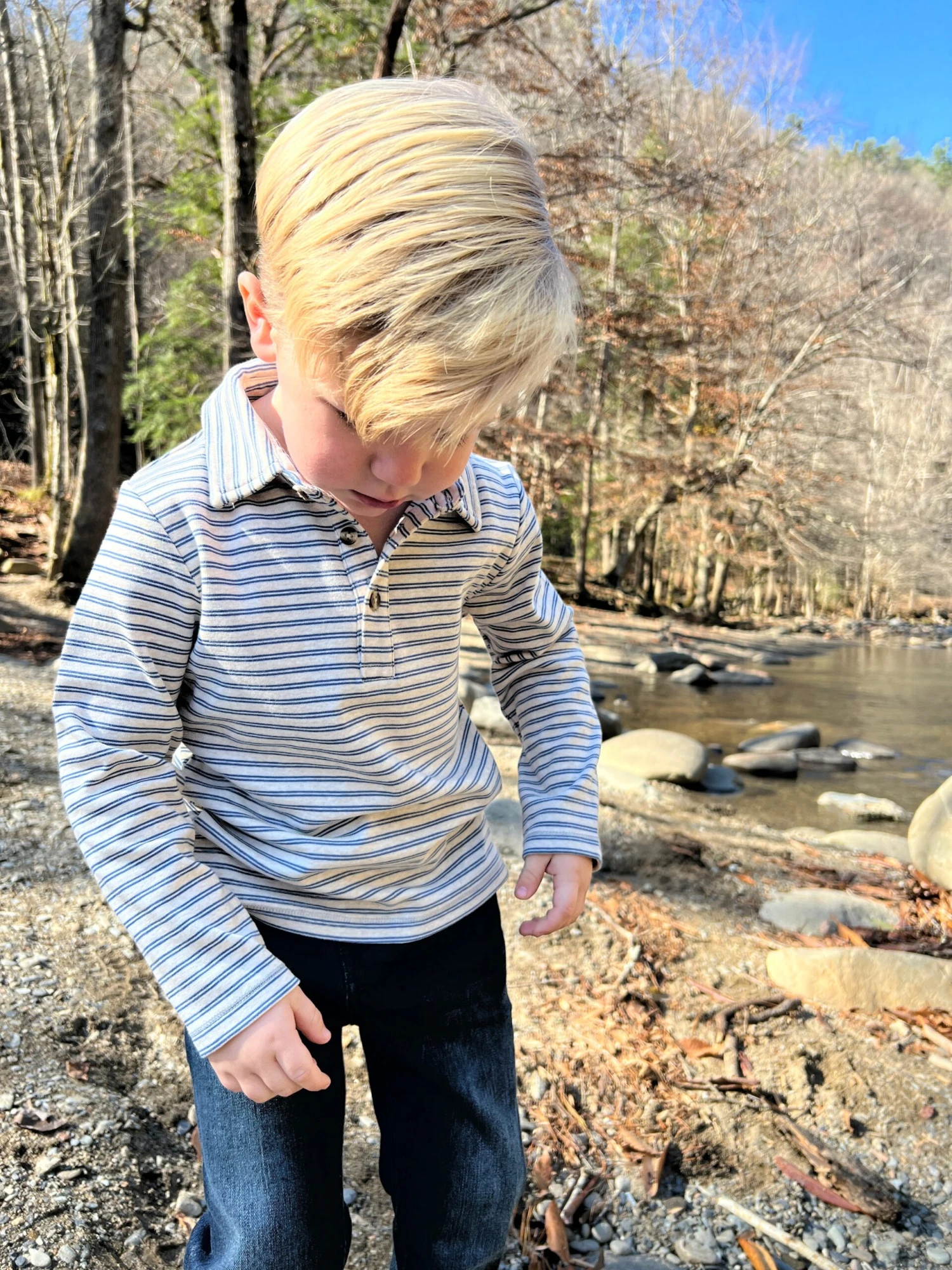 MIDWAY Double Navy Stripe Polo 3 MIDWAY Double Navy Stripe Polo - Image 3