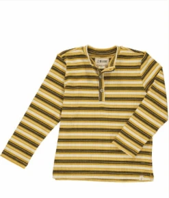 Mustard Striped Rib Tee
