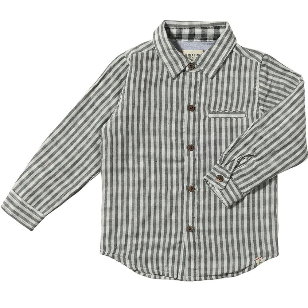 ATWOOD Cream/Black Stripe Woven Shirt 1 ATWOOD Cream/Black Stripe Woven Shirt