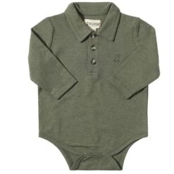 SEYMOUR Sage Pique Polo Onesie