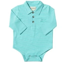 SEYMOUR Turquoise Polo Onesie