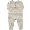 MASON Taupe/White Stripe Romper