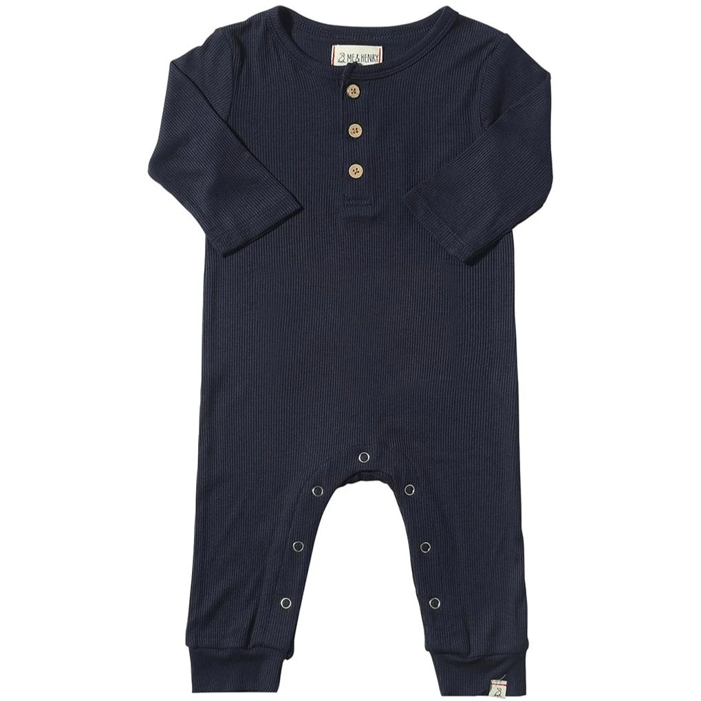MASON Navy Rib Romper 1 MASON Navy Rib Romper