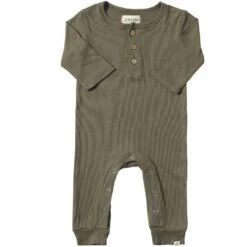 MASON Green Rib Romper