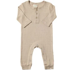 MASON Beige Rib Romper