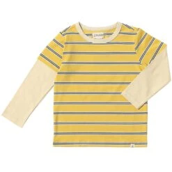 CAMERON Gold/Black Mock Sleeve