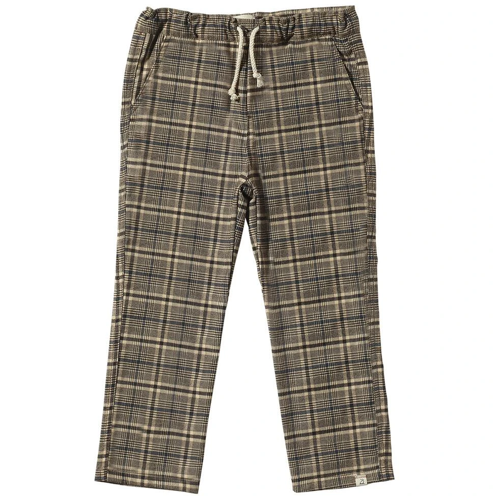 CHARLIE Brown Plaid Pants 1 CHARLIE Brown Plaid Pants
