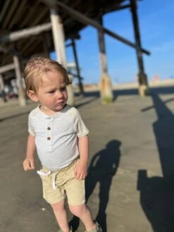 LEAGUE Grey/White Henley Raglan Onesie -Me & Henry hb1212a 2hb170b 8