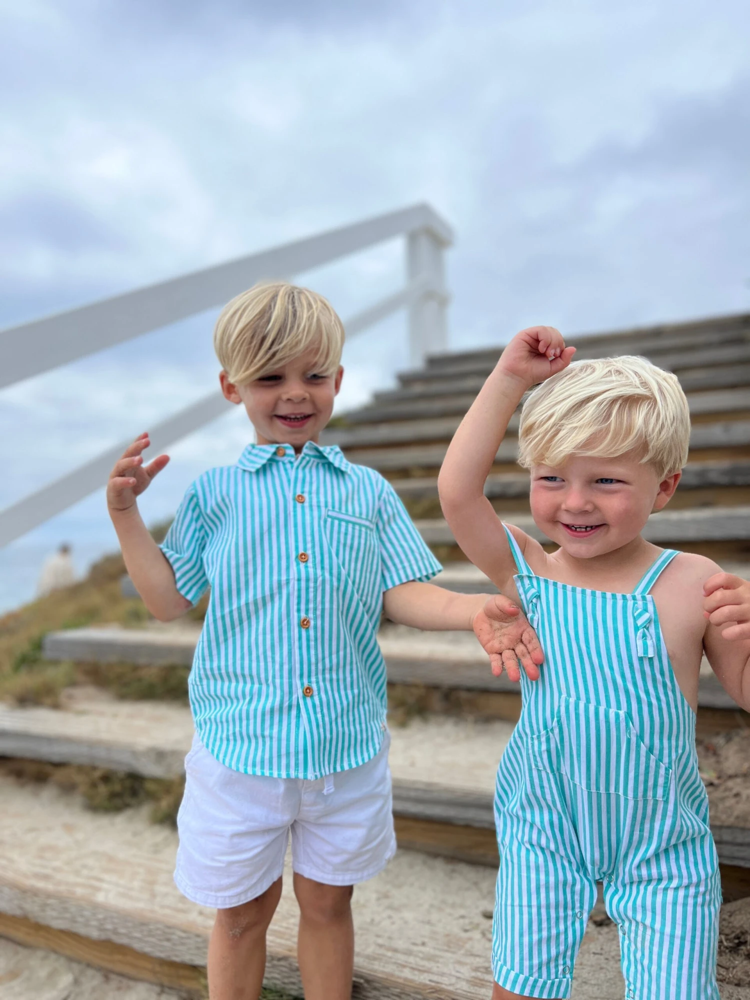 NEWPORT Green/White Stripe Woven Shirt 6 NEWPORT Green/White Stripe Woven Shirt - Image 6