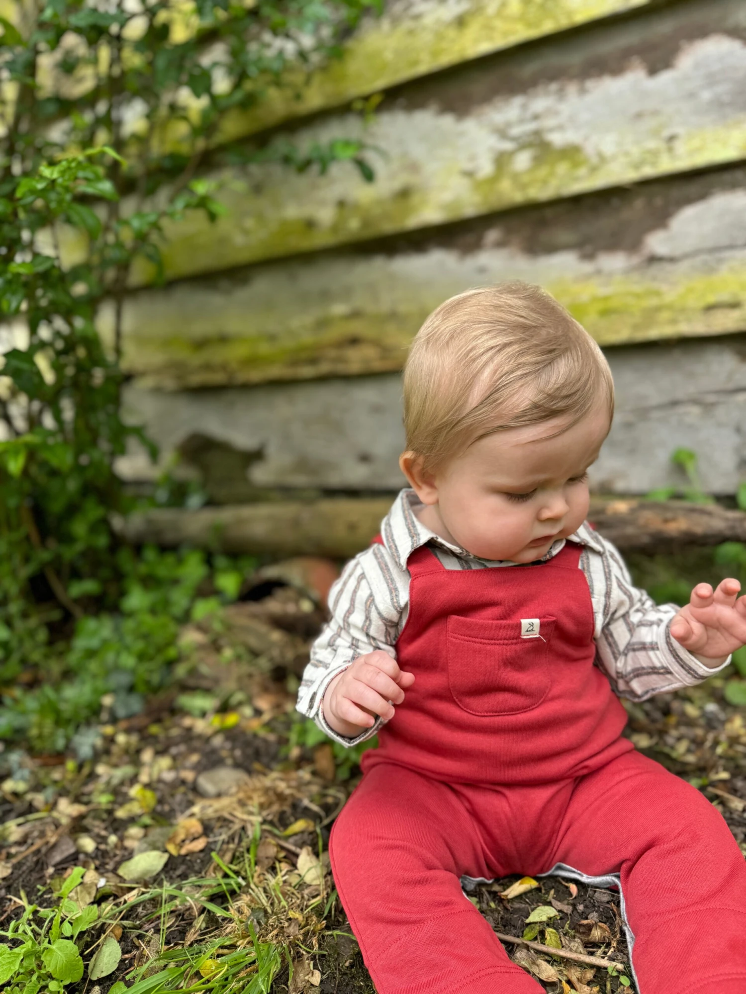 JASPER Black/Cream Stripe Woven Onesie 4 JASPER Black/Cream Stripe Woven Onesie - Image 4