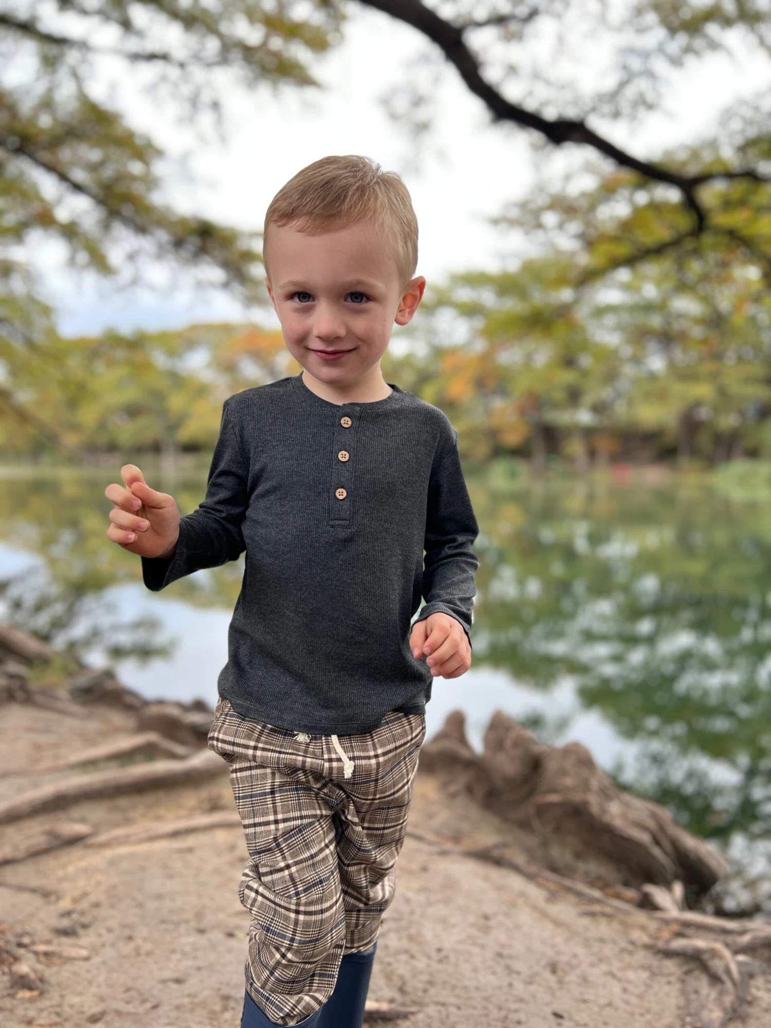 CHARLIE Brown Plaid Pants 4 CHARLIE Brown Plaid Pants - Image 4