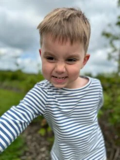 TOBY Royal/White Stripe Tee -Me & Henry hb1360d 2