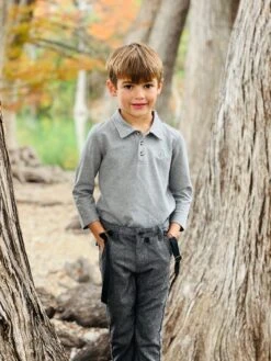 SPENCER Grey Pique Polo -Me & Henry hb1375q hb1359b 5