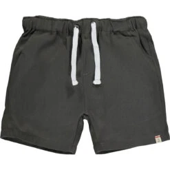 HUGO Dark Grey Twill Shorts