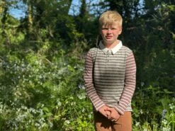 Brown Stripe Rugby -Me & Henry hb319b hb1710c 1